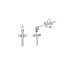Pendientes pequeños cruz colgante de Salvatore Plata